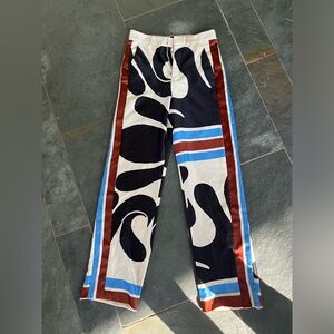 Stylish Black and Blue Patterned Pants